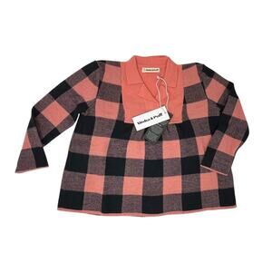 Misha and Puff NWT 6/7 Yrs Merino Wool Plaid Tunic Top